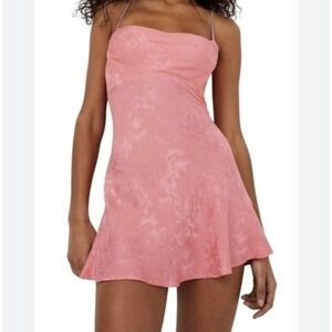 For Love and Lemons Mini Dress Women Large Floral Sleeveless Romantic Cóctel New